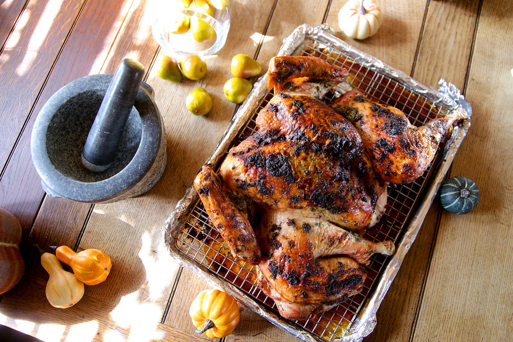 herb-roasted spatchcocked turkey